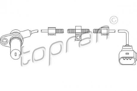 Датчик частоти обертання, керування двигуном TOPRAN / HANS PRIES 110919 (фото 1)