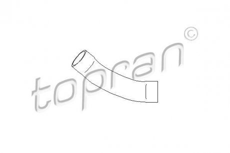 Патрубок резиновой системы охлаждения TOPRAN / HANS PRIES 111555