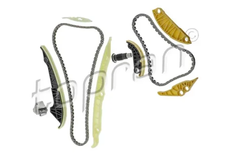 Комплект ГРМ (ланцюг + елементи) AUDI Q3, TT SEAT ALHAMBRA VW BEETLE, CC B7, EOS, GOLF VI, JETTA IV, PASSAT B6, PASSAT B7, SCIROCCO III, SHARAN, TIGUAN 1.8/2.0 03.06-10.18 TOPRAN / HANS PRIES 117288 (фото 1)