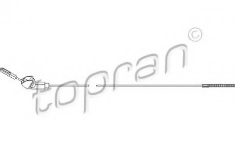 Трос ручного тормоза TOPRAN / HANS PRIES 200871 (фото 1)
