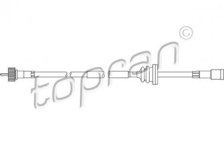 Тросик спідометра TOPRAN / HANS PRIES 202 223 (фото 1)
