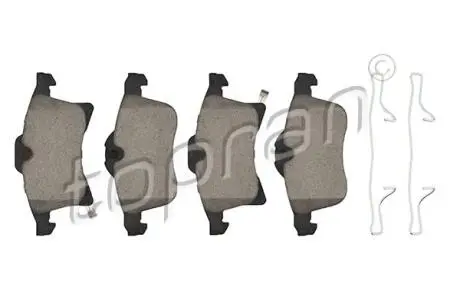 Колодки гальмівні (передні) Opel Combo 01- (Ate) TOPRAN / HANS PRIES 208504
