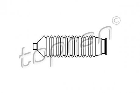 Пильовик кермової рейки TOPRAN / HANS PRIES 300824