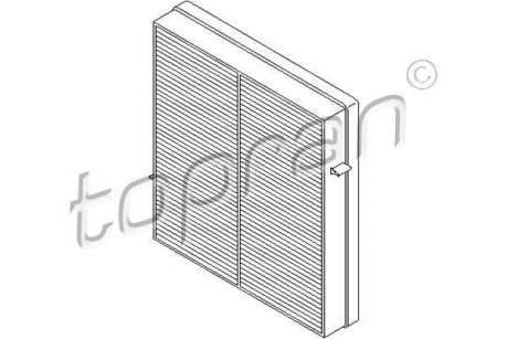 Фильтр воздуха (салона) TOPRAN / HANS PRIES 401383