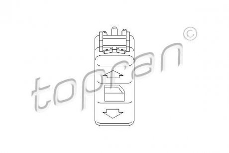 Выключатель, стеклоподъемник TOPRAN / HANS PRIES 401513 (фото 1)