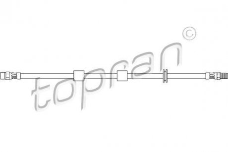Шланг тормозной TOPRAN / HANS PRIES 500199 (фото 1)