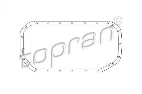 Прокладка масляного поддона TOPRAN / HANS PRIES 500777 (фото 1)