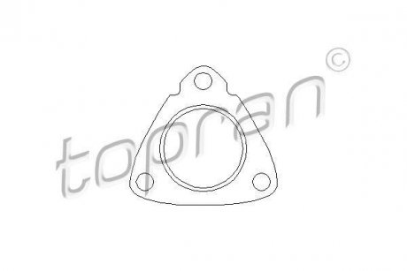 Прокладка выхлопной системы TOPRAN / HANS PRIES 500850 (фото 1)