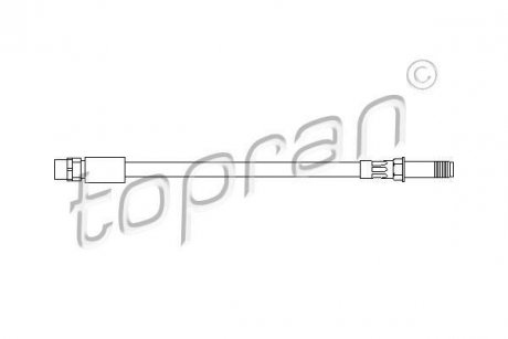 Шланг тормозной TOPRAN / HANS PRIES 501128 (фото 1)