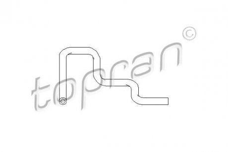 Патрубок системы охлаждения TOPRAN / HANS PRIES 501572 (фото 1)