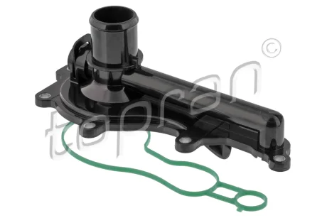 Фланець охолоджуючої рідини (пластик / gfk) з ущільнювачем FIAT 500, 500L, PANDA, PUNTO LANCIA YPSILON 0.9/0.9CNG/0.9LPG 07.10- TOPRAN / HANS PRIES 602052