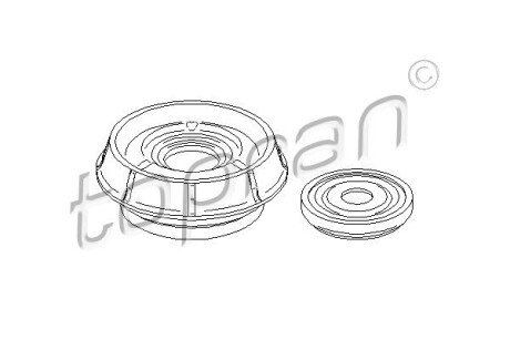 Опора стойка амортизатора TOPRAN / HANS PRIES 700350
