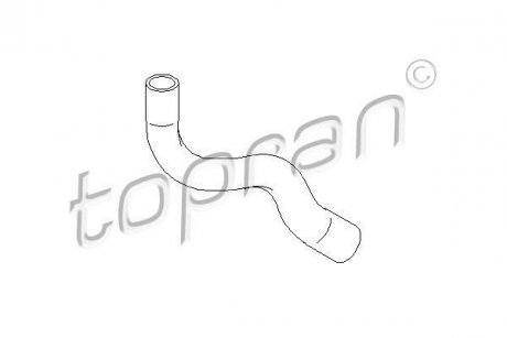 Патрубок системы охлаждения TOPRAN / HANS PRIES 700498 (фото 1)