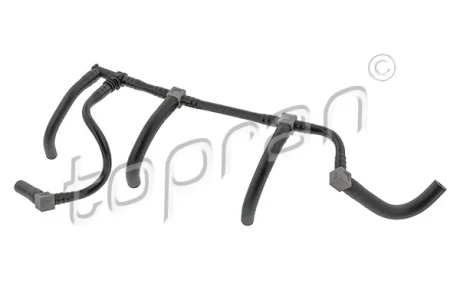 Трубка переливу палива DACIA DUSTER, DUSTER/SUV, LOGAN, LOGAN EXPRESS, LOGAN MCV, SANDERO RENAULT CLIO III, CLIO III/HATCHBACK, DUSTER, FLUENCE, KANGOO BE BOP, KANGOO EXPRESS 1.5D 09.04- TOPRAN / HANS PRIES 702551