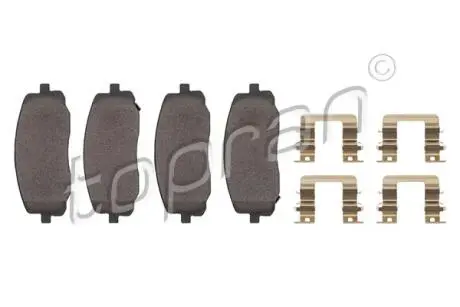 Колодки гальмівні (передні) Hyundai I10 08-/Kia Picanto 04- TOPRAN / HANS PRIES 820736