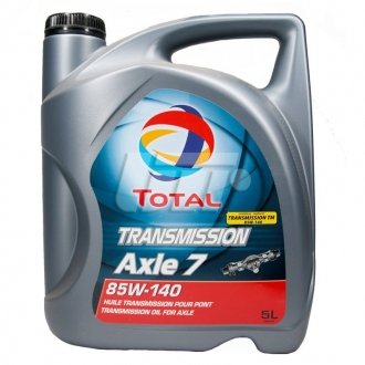 Трансмісійна олія AXLE 7 GL-5 85W-140 5 л TOTAL 201288 (фото 1)