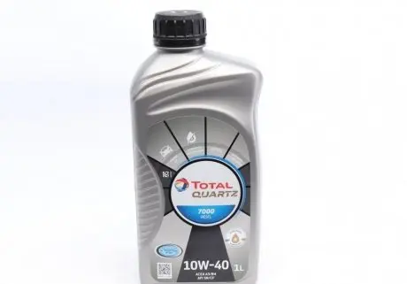 Масло 10W40 Quartz 7000 Diesel (1л) (MB229.1/VW505.00) TOTAL 214111