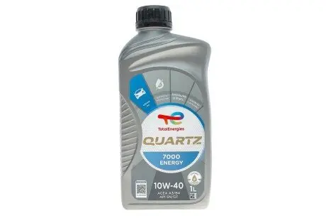Масло 10W40 Quartz 7000 Energy (1л) (MB229.1/VW505.00) (201535/167637) TOTAL 214112