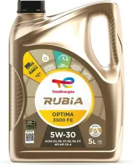 Олива моторна RUBIA OPTIMA 3500 FE 5W-30 5л TOTAL 228208