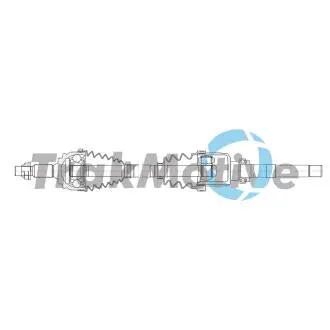 CITROEN Напіввісь передн. прав. BERLINGO 1.5 BlueHDi 75 18-, PEUGEOT 308 II 1.2 VTi 72 13-21, OPEL COMBO E Tour / Life (K9) 1.5 18- TRAKMOTIVE 30-2118