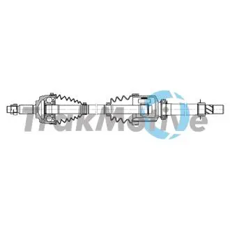 RENAULT Напіввісь передн. прав. GRAND SCЙNIC III 1.5 dCi 09-16 TRAKMOTIVE 30-2145