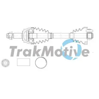 FIAT Напіввісь передня прав. FIORINO 1.3 D Multijet 09- TRAKMOTIVE 30-2146