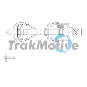 FORD Напіввісь передн. лів. MONDEO IV (BA7) 2.2 TDCi 08-10 TRAKMOTIVE 30-2155