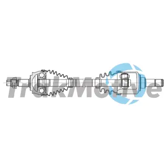 FIAT Напіввісь передня ліва GRANDE PUNTO 1.2 10-, ALFA ROMEO MITO (955) 1.4 08-13 TRAKMOTIVE 30-2222
