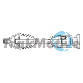 AUDI Напіввісь передня права Q3 (F3B) 40 TFSI quattro 18-, VW TIGUAN (AD1, AX1) 2.0 TDI 4motion 16-20, SKODA KODIAQ I (NS6, NS7, NV7) 2.0 TDI 4x4 17- TRAKMOTIVE 30-2225