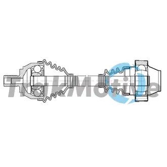 VW Напіввісь передня права AMAROK 2.0 BiTDI 10-12 TRAKMOTIVE 30-2248