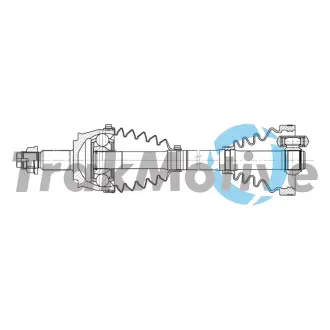 FIAT Напіввісь передня ліва/права DOBLO Cargo (263) 2.0 D Multijet 10-23 TRAKMOTIVE 30-2336