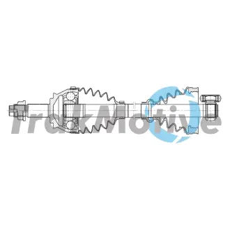 FIAT Полуось передняя левая Stilo -08 TRAKMOTIVE 30-2337