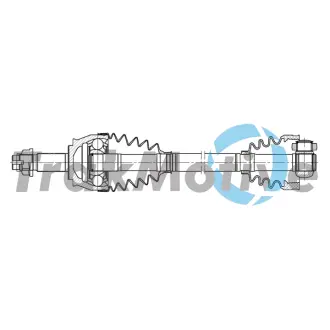 FIAT Напіввісь передня ліва/права GRANDE PUNTO (199) 1.6 D Multijet 08- TRAKMOTIVE 30-2356