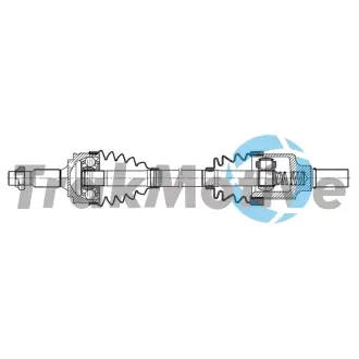 OPEL Напіввісь передня ліва GRANDLAND / GRANDLAND X (A18, P1UO) 1.2 17-, PEUGEOT 3008 II 1.5 BlueHDi 130 18- TRAKMOTIVE 30-2357
