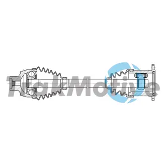 AUDI Напівісь передня права L=496, L2=551 A6 C7 (4G2, 4GC) 2.0 TDI 13-18 TRAKMOTIVE 30-2365
