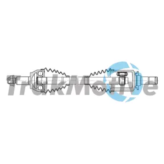 LAND ROVER Напіввісь передня ліва RANGE ROVER SPORT II (L494) 2.0 P400e PHEV 4x4 17-22 TRAKMOTIVE 30-2394