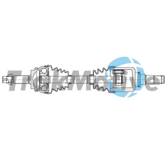 TOYOTA Напіввісь передня ліва L=650 mm 26/20 COROLLA Verso (ZER_, ZZE12_, R1_) 1.6/1.8 04-09 TRAKMOTIVE 30-2420