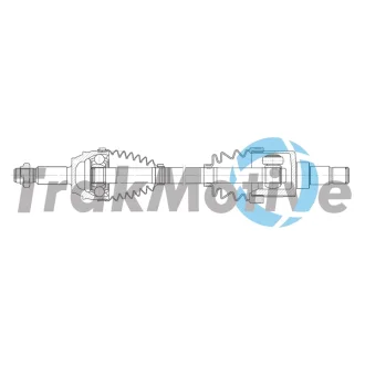 FORD Напіввісь передня ліва FIESTA VI (CB1, CCN) 1.5 TDCi 12-17 TRAKMOTIVE 30-2607