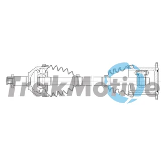 AUDI Напіввісь передня права A1 Sportback (GBA) 30 TFSI 20- TRAKMOTIVE 30-2631