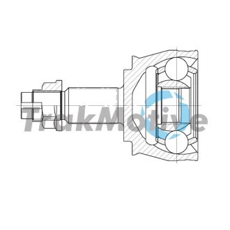 JEEP ШРКШ зовн. 27/27 зуб. COMPASS 2.0 16-, RENEGADE 2.0 14-, FIAT TRAKMOTIVE 40-0977