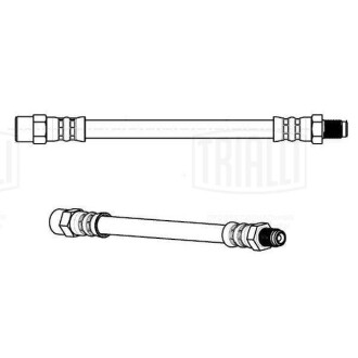 Шланг гальмівний VW Passat B3/B4 (88-) зад. зовніш. Trialli BF 4801