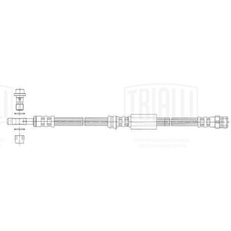 Шланг тормозной Skoda Octavia (04-)/Yeti (09-) перед. Trialli BF 4805