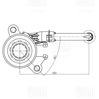 Подшипник выжимной гидравлический Nissan Qashqai T31 (07-),T32 (14-) / Koleos (08-) Trialli CT 1401