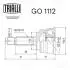 ШРУС зовнішній Colt 1.3/1.5 (02-) (нар:25/вн:29) Trialli GO 1112 (фото 2)