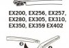 Щітка склоочисника каркасна задня 250mm (10'') ExactFit Rear Toyota Auris Touring Sports (E18) (EX256B) Trico EX256 (фото 3)