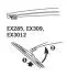 Щетка стеклоочистителя каркасная задняя 300mm (12\&#039;\&#039;) ExactFit Rear Hyundai I-10 (EX3012B) Trico EX3012 (фото 3)