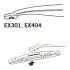 Щетка стеклоочистителя каркасная задняя 300mm (12\&#039;\&#039;) ExactFit Rear Ford Kuga II, Seat Leon (10-) (EX304B) Trico EX304 (фото 4)