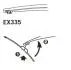 Щетка стеклоочистителя каркасная задняя 330mm (13\&#039;\&#039;) ExactFit Rear Hyundai I-30 (EX335B) Trico EX335 (фото 3)