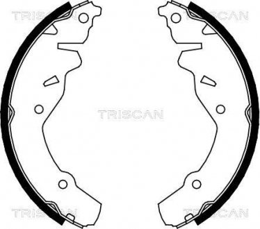 Гальмівні колодки (набір) TRISCAN 810080002