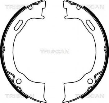 Гальмівні колодки ручного гальма TRISCAN 810080006